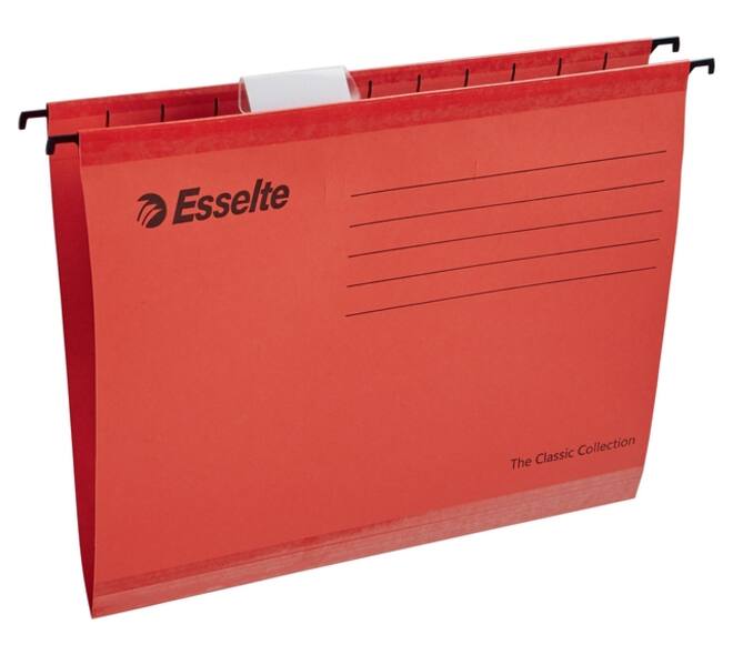 Hangmap Esselte Classic A4 V-bodem 345x240mm rood
