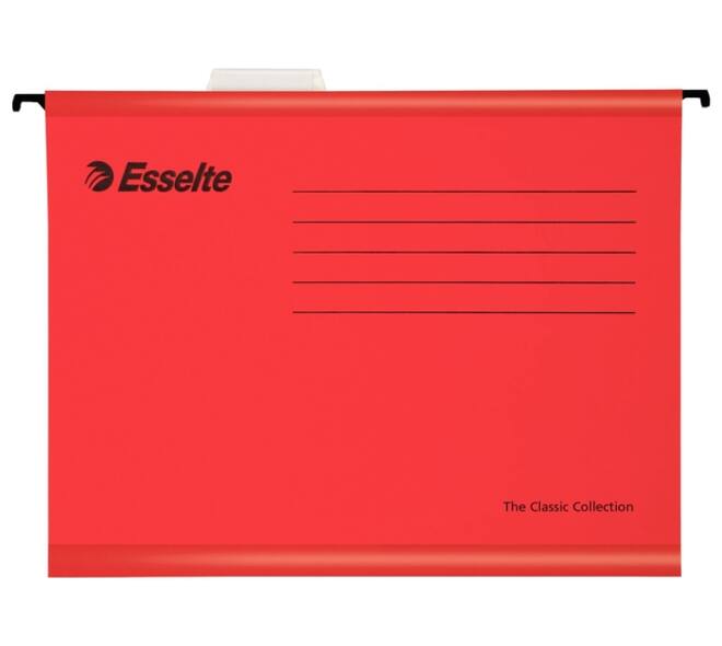 Hangmap Esselte Classic A4 V-bodem 345x240mm rood