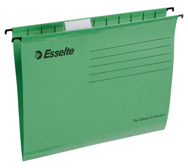 Hangmap Esselte Classic A4 V-bodem 345x240mm groen