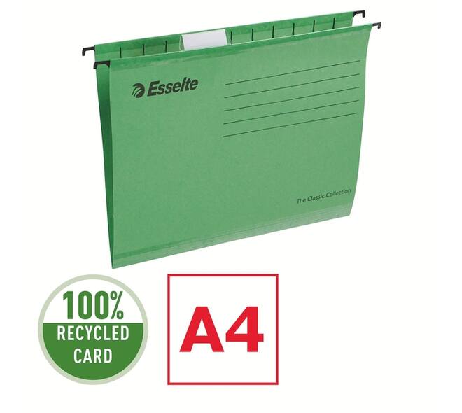 Hangmap Esselte Classic A4 V-bodem 345x240mm groen