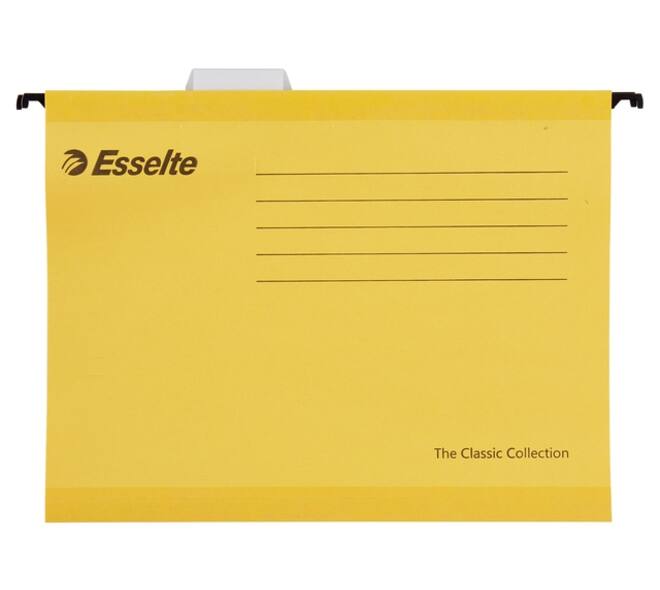 Hangmap Esselte Classic A4 V-bodem 345x240mm geel