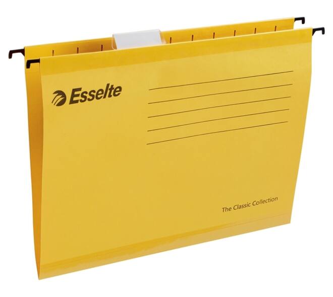 Hangmap Esselte Classic A4 V-bodem 345x240mm geel