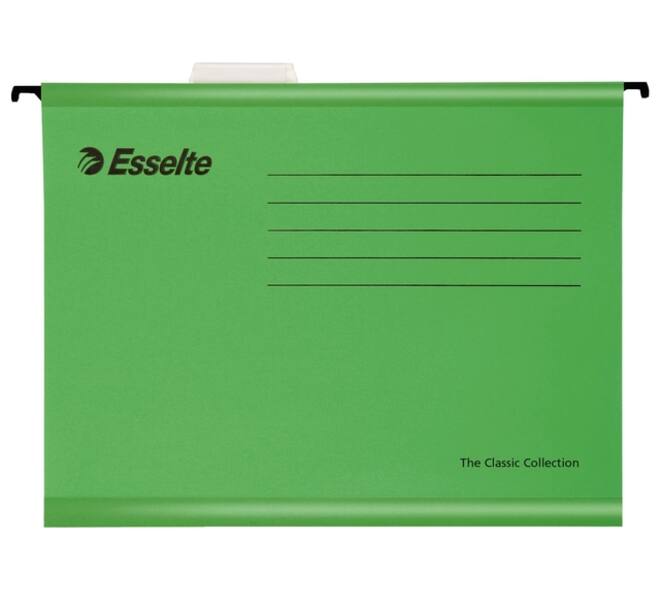Hangmap Esselte Classic folio V-bodem 382x240mm groen