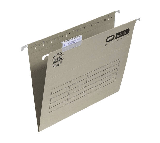 Hangmap Elba Verticfile Ultimate A4 V-bodem grijs 25st