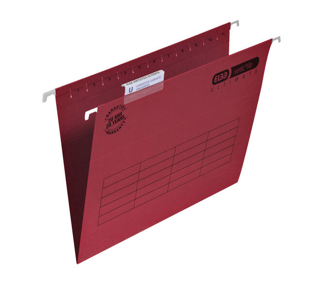 Hangmap Elba Verticfile Ultimate A4 V bodem rood