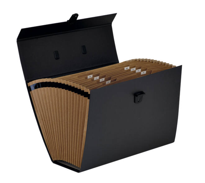 Sorteerkoffer Bankers Box Handifile 19-vaks zwart