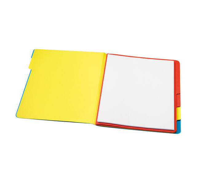 Sorteermap Secolor sixtab 6 tabbladen 100% gerecycled karton 250 gr blauw