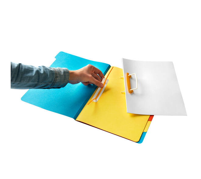 Sorteermap Secolor sixtab 6 tabbladen 100% gerecycled karton 250 gr blauw