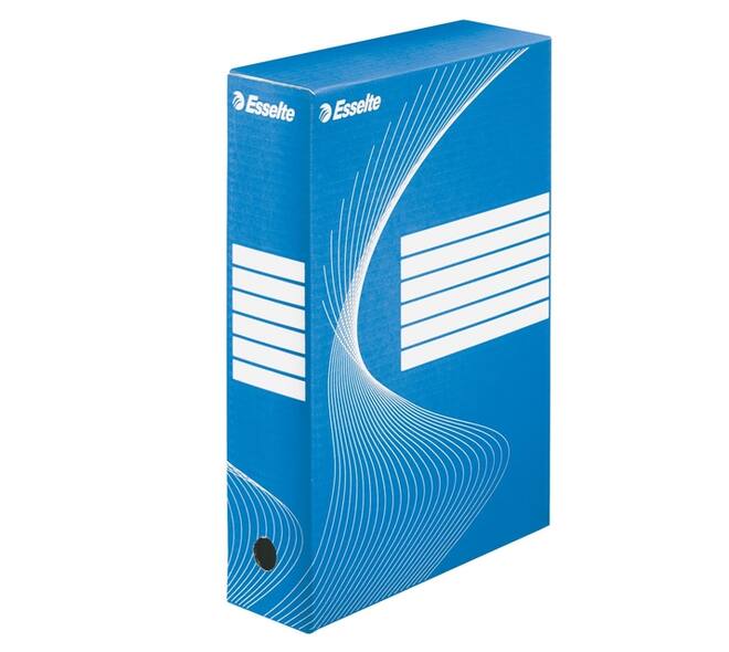 Archiefdoos Esselte Boxycolor 80mm 352x250mm blauw
