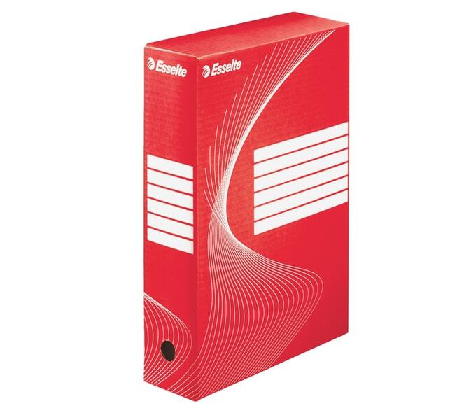 Archiefdoos Esselte Boxycolor  80mm 352x250mm rood