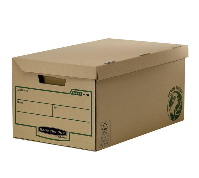 Opbergdoos Bankers Box Earth flip top bruin