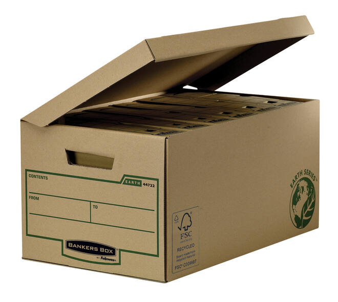 Opbergdoos Bankers Box Earth flip top bruin