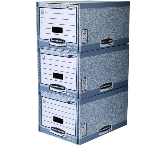 Archieflade Bankers Box A4 System A4 grijs
