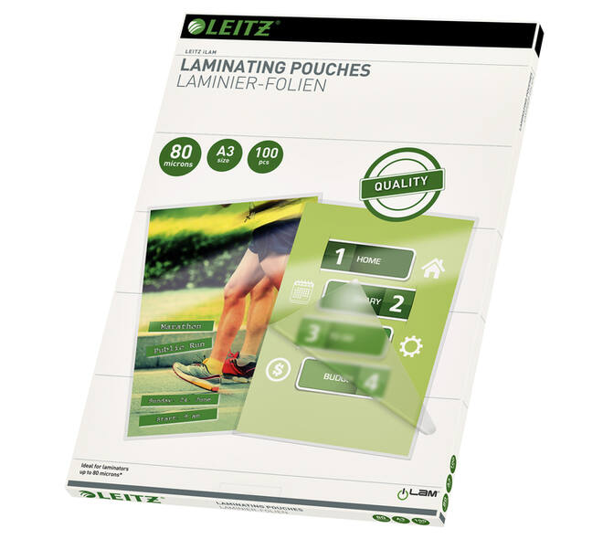 Lamineerhoes Leitz iLAM A3 2x80micron EVA 100 stuks