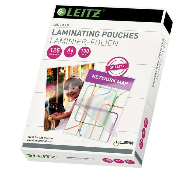 Lamineerhoes Leitz ILAM A6 2x125micron EVA 100 stuks