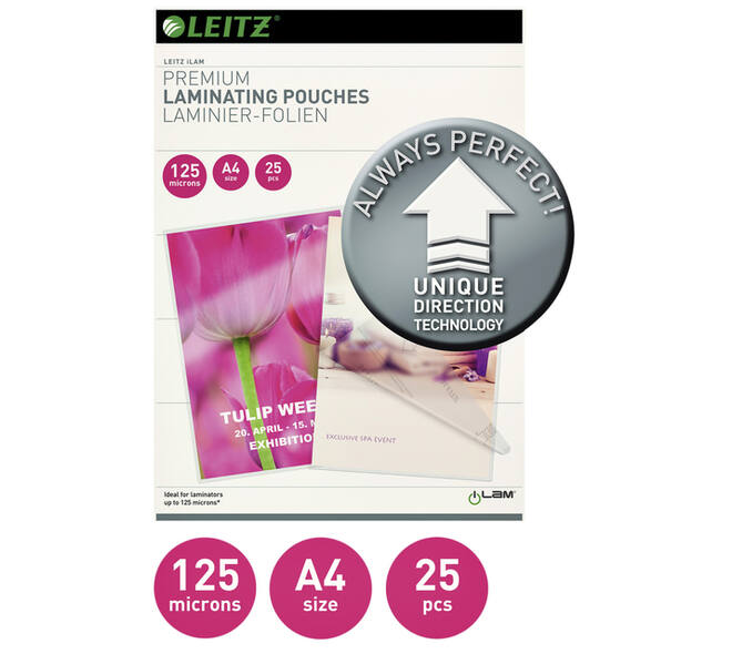Lamineerhoes Leitz iLAM A4 2x125micron 25 stuks
