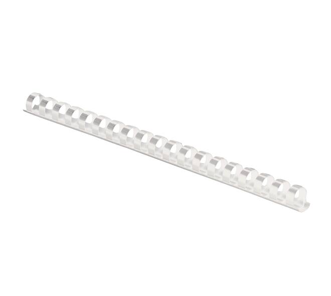 Bindrug Fellowes 10mm 21rings A4 wit 100 stuks