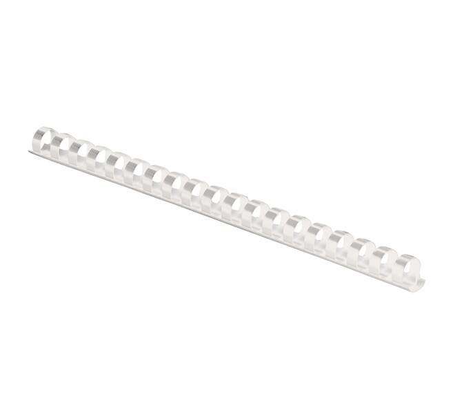 Bindrug Fellowes 12mm 21rings A4 wit 100 stuks
