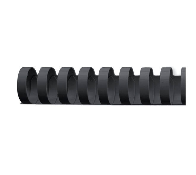 Bindrug GBC 19mm 21rings A4 zwart 100 stuks