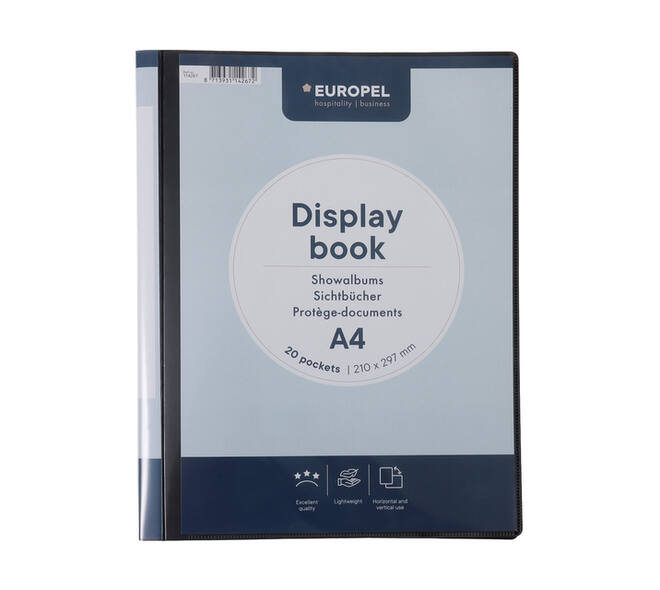 Showmap Europel Frontview A4 20-tassen antraciet
