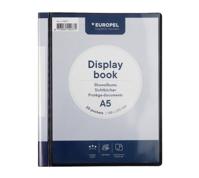 Showmap Europel Frontview A5 20-tassen antraciet