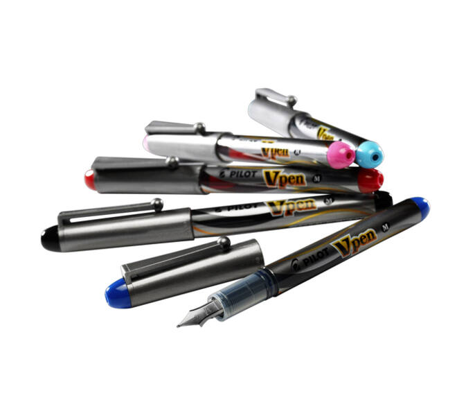Vulpen Pilot Vpen medium zilver/blauw