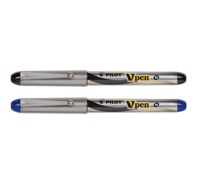Vulpen Pilot Vpen medium zilver/blauw
