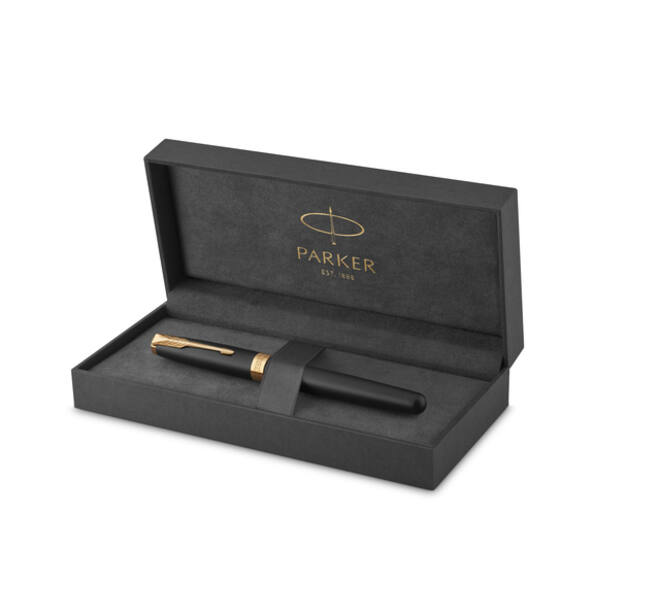 Vulpen Parker Sonnet matte black lacquer GT medium