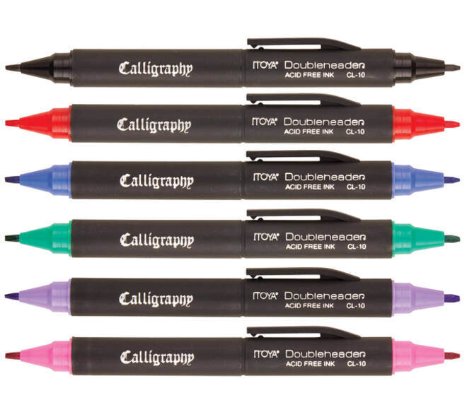 Kalligrafiepen Itoya CL-10 1.5 èn 3.0mm zwart