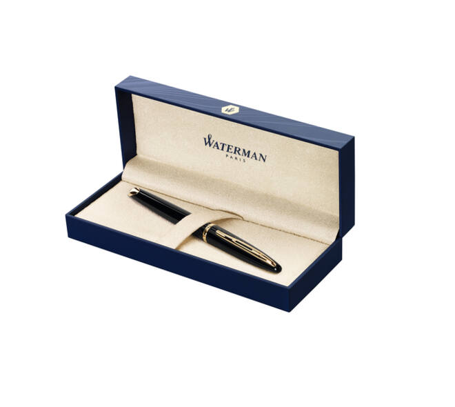 Vulpen Waterman Carene Sea black lacquer GT medium