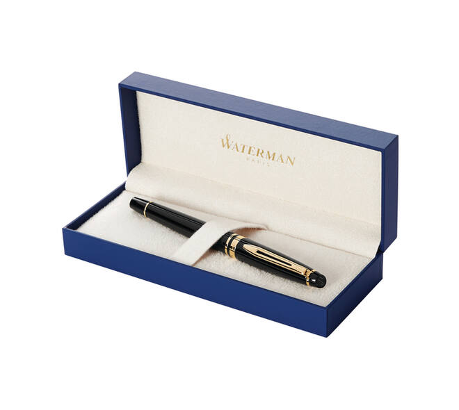 Vulpen Waterman Expert black lacquer GT fijn