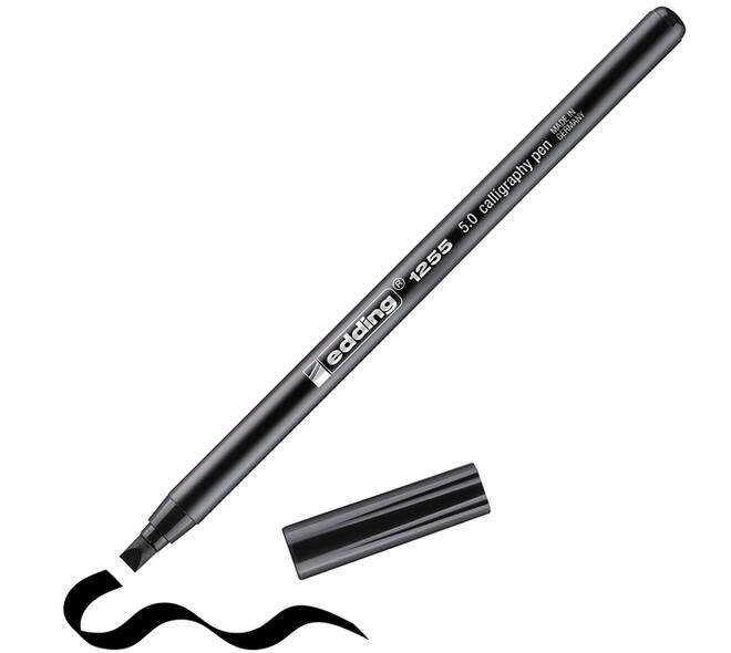Kalligrafiepen edding 1255 5.0mm zwart