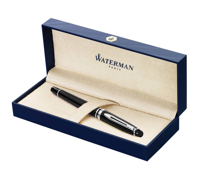 Vulpen Waterman Expert black lacquer CT medium