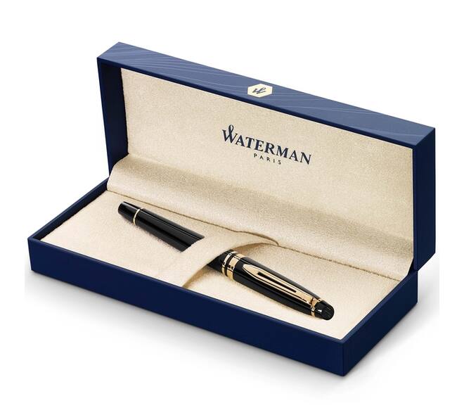 Vulpen Waterman Expert black lacquer GT medium