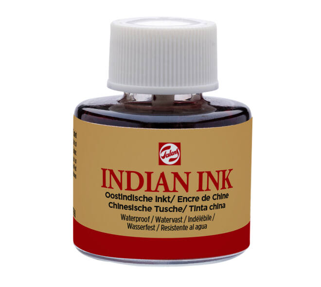 Oost-Indische inkt Talens zwart 11ml