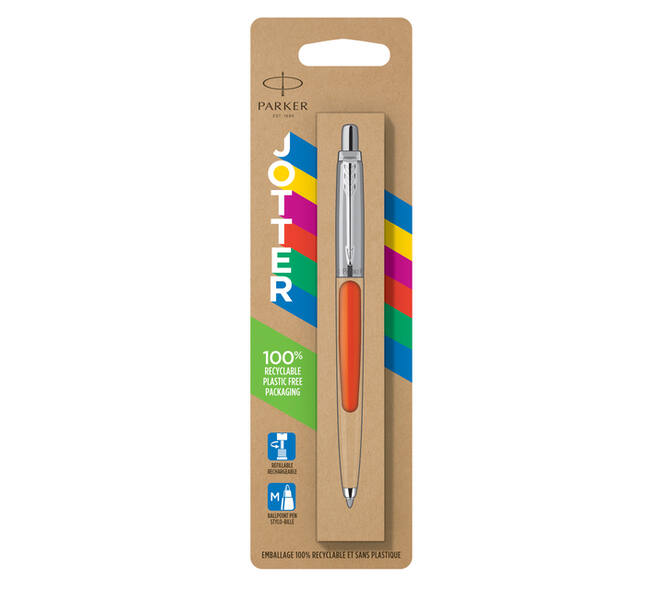 Balpen Parker Jotter Original orange CT medium blister à 1 stuk
