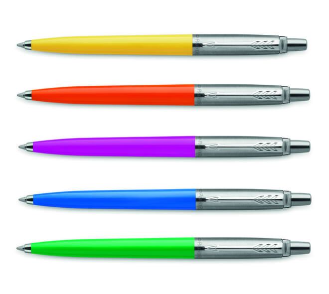 Balpen Parker Jotter Original CT M transitbox 20 assortikleuren
