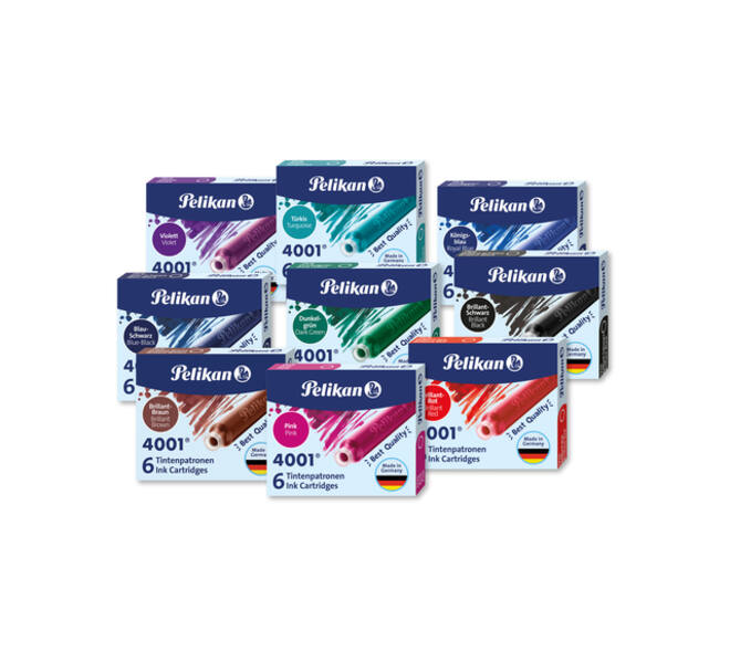 Inktpatroon Pelikan 4001 rood 6 stuks