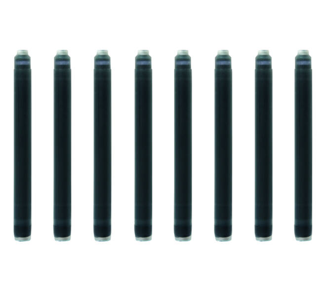 Inktpatroon Waterman nr 23 lang zwart pak à 8 stuks