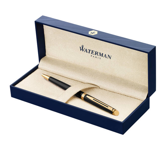 Balpen Waterman Hémisphère black lacquer GT medium