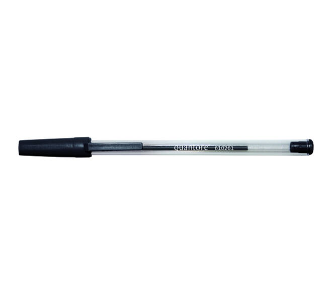Balpen Quantore Stick zwart medium