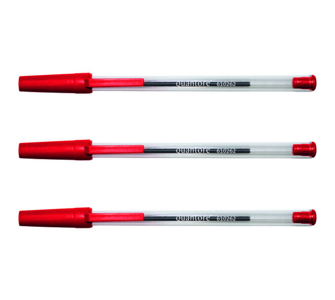 Balpen Quantore Stick rood medium