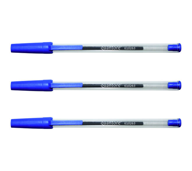 Balpen Quantore Stick blauw medium