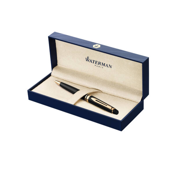 Balpen Waterman Expert black lacquer GT medium