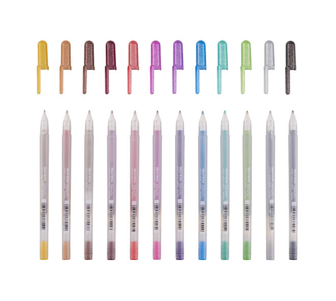 Gelschrijver Sakura Gelly Roll Metallic set à 12 kleuren