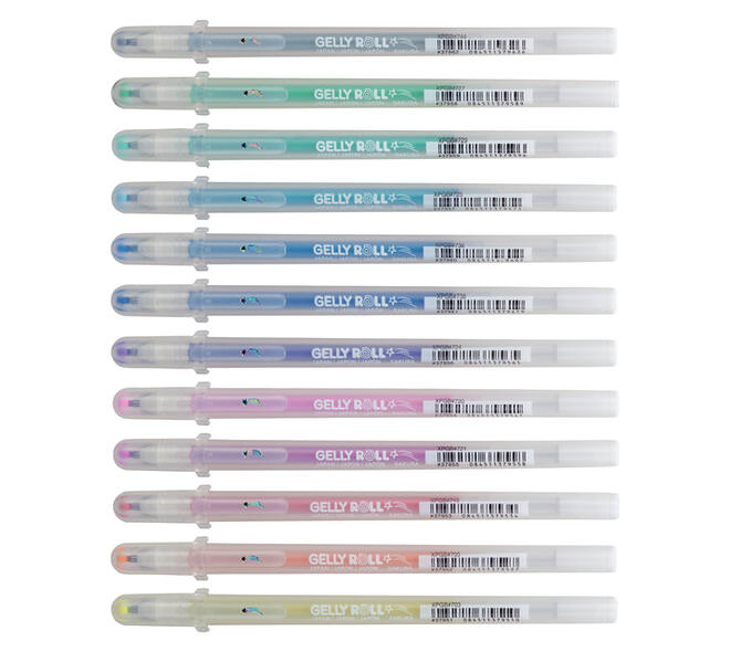 Gelschrijver Sakura Gelly Roll Stardust set à 12 kleuren