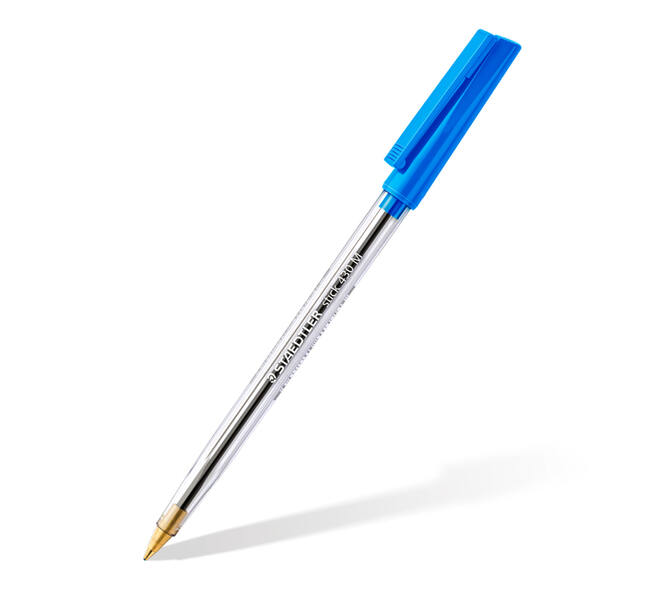 Balpen Staedtler Stick 430 medium blauw