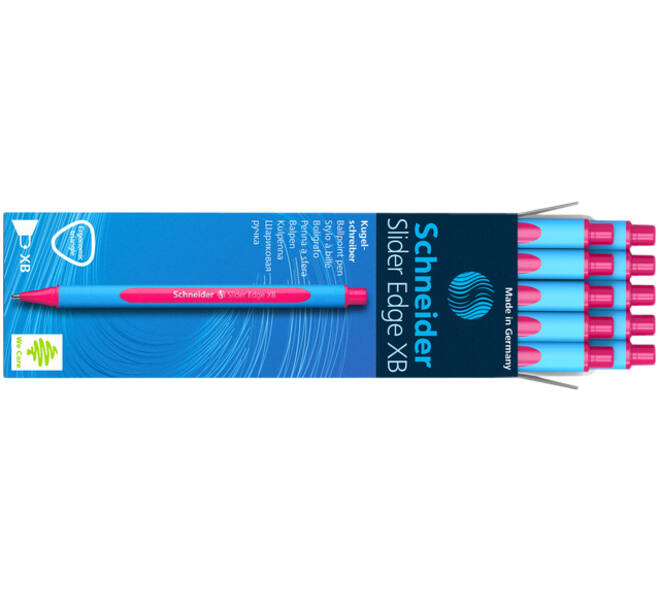 Balpen Schneider Slider Edge extra breed roze