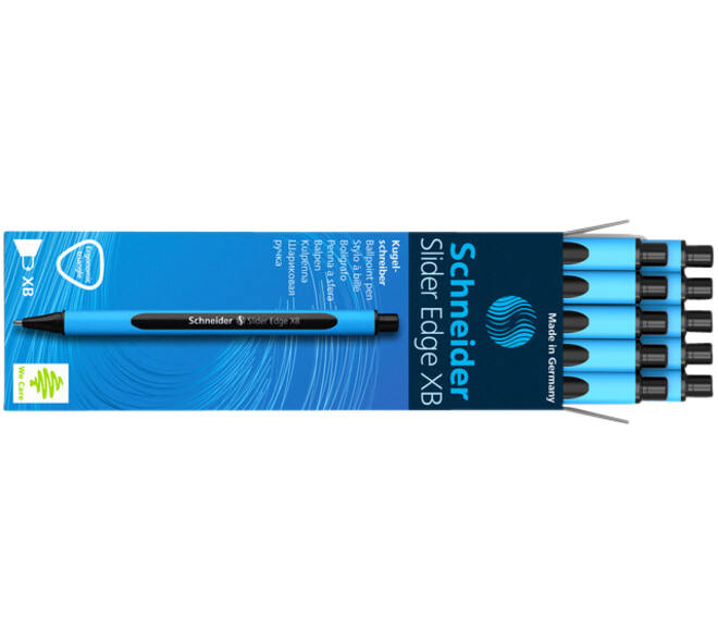 Balpen Schneider Slider Edge extra breed zwart