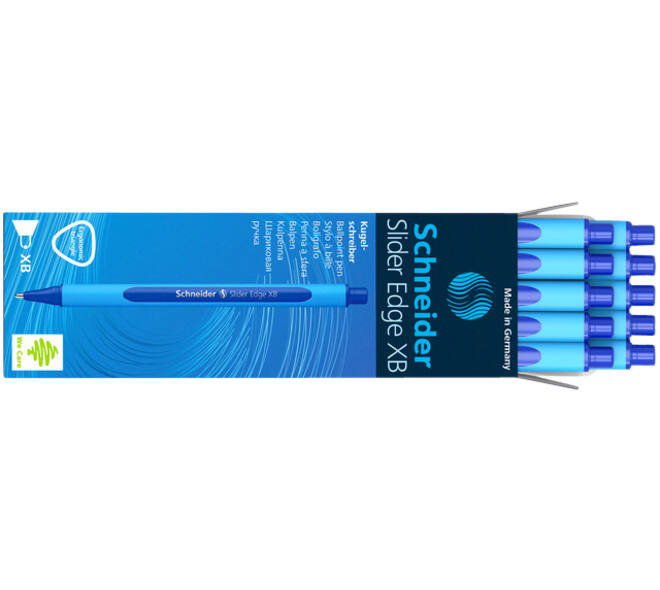 Balpen Schneider Slider Edge extra breed blauw